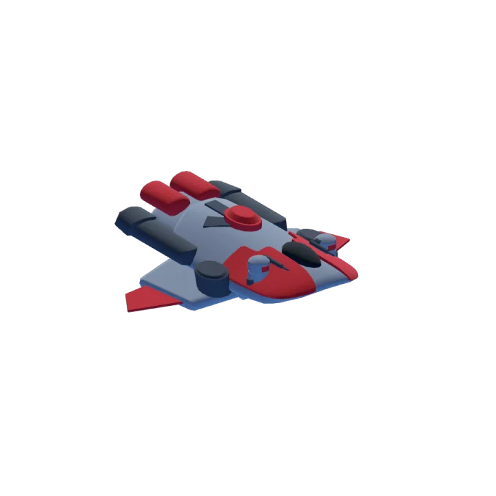 Corvette 01 recon hull in red, white, and blue