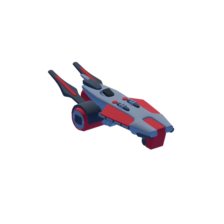 Corvette 04 guard hull in red, white, and blue