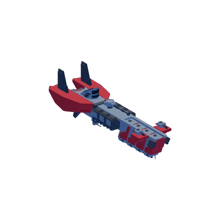 Light Cruiser 05 industrial hull in red, white, and blue